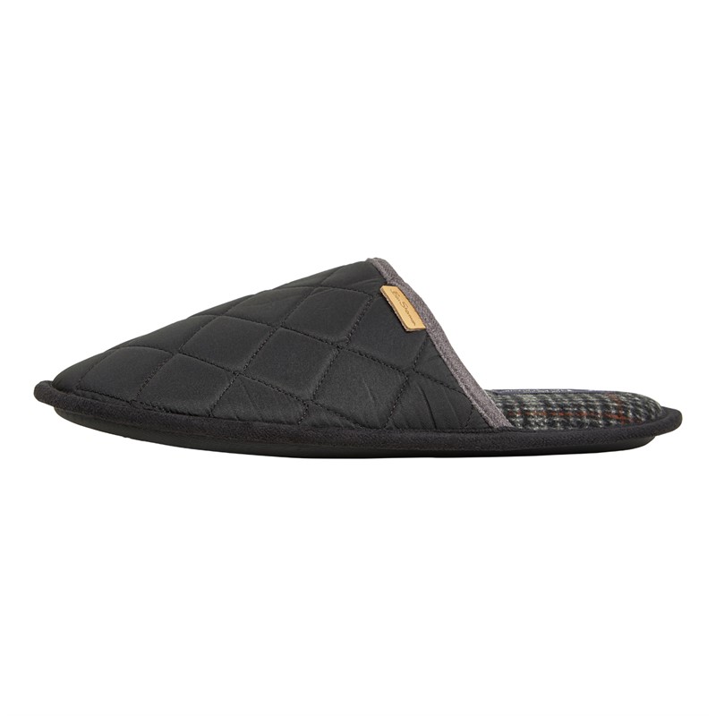 Ben Sherman Mens Serifos Quilted Mule Slippers Black