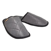 Ben Sherman Mens Serifos Quilted Mule Slippers Grey