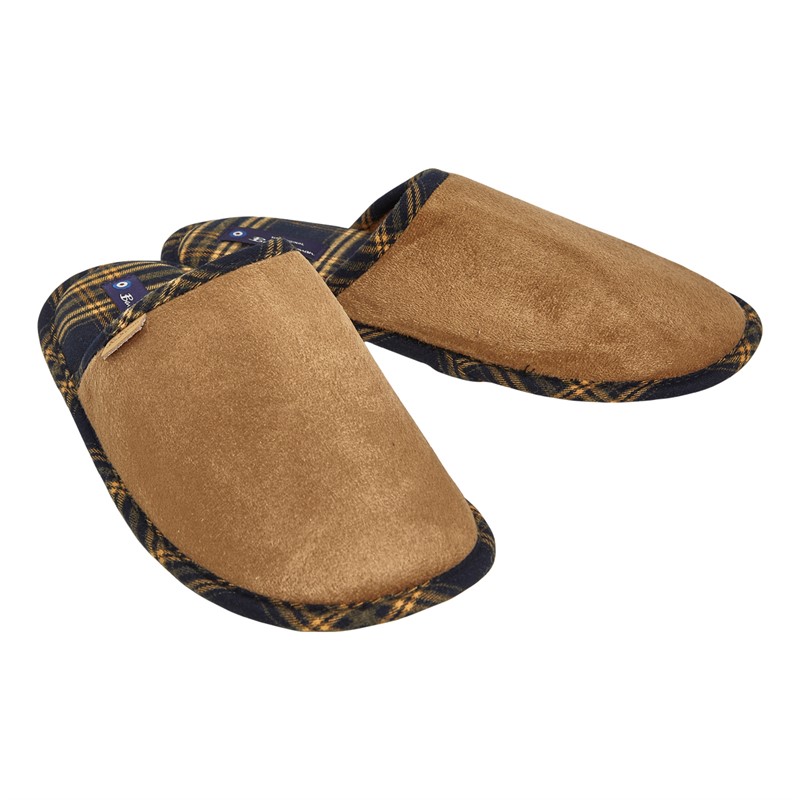 Buy Ben Sherman Mens Rocco Mule Slippers Tan