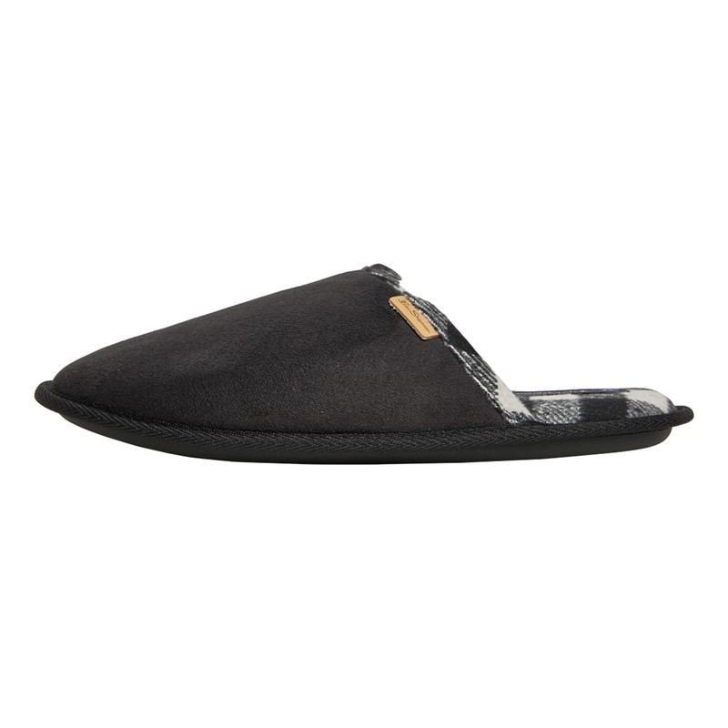 Ben Sherman Mens Montage Mule Slippers Black