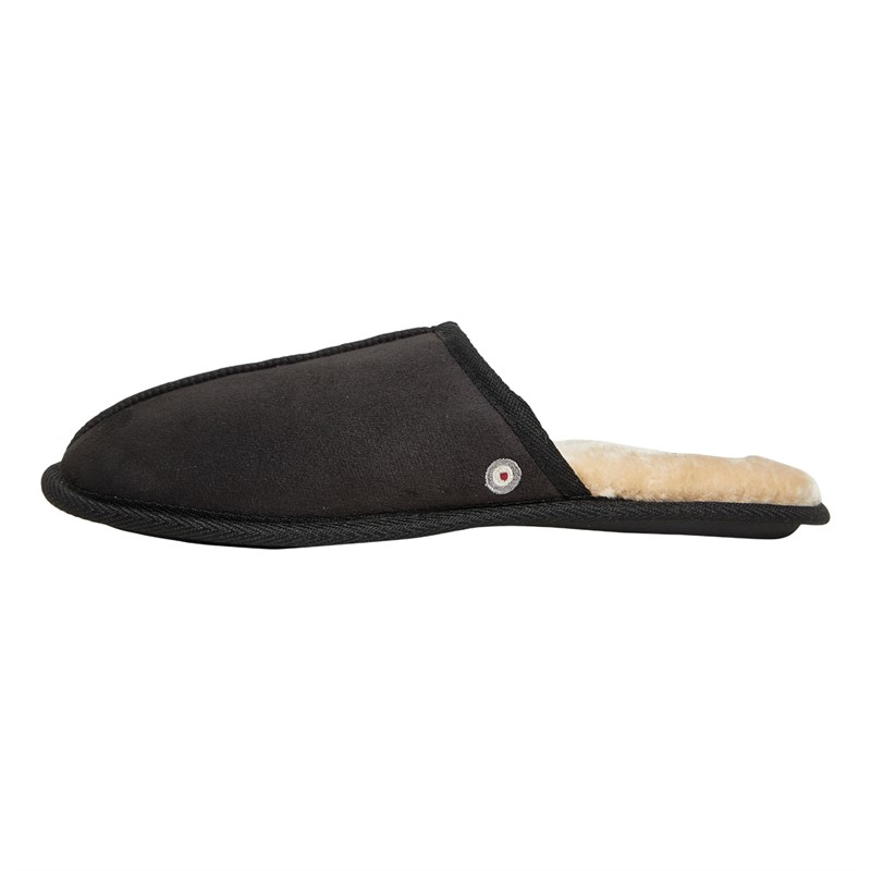 Ben Sherman Mens Abode Mule Slippers Black