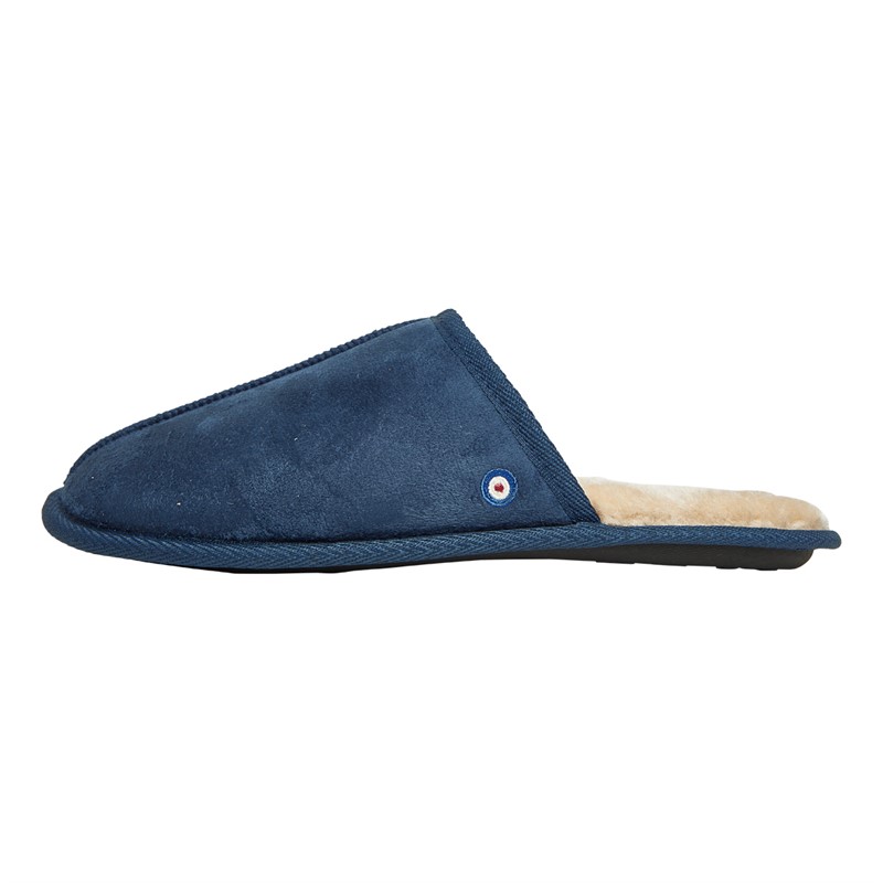 Ben Sherman Mens Abode Mule Slippers Navy