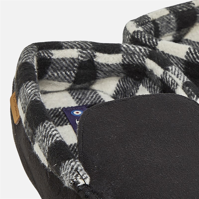 Ben Sherman Herren Taj Mokassins Hausschuhe Schwarz