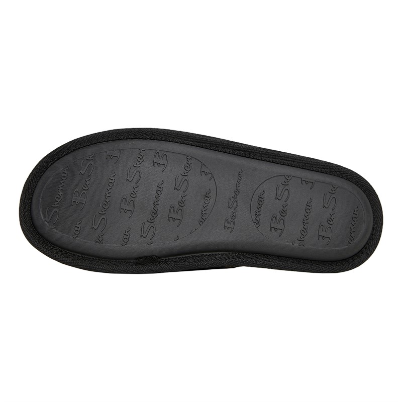 Ben Sherman Mens Arima Mule Slippers Black