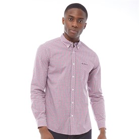 Ben Sherman Heren Gingham Lange Mouwen Overhemd Rood ben sherman kopen in de aanbieding Ben Sherman Heren Gingham Lange Mouwen Overhemd Rood ben sherman kopen in de aanbieding