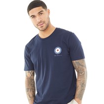 Ben Sherman Mens 45 Record Target T-Shirt Dark Navy