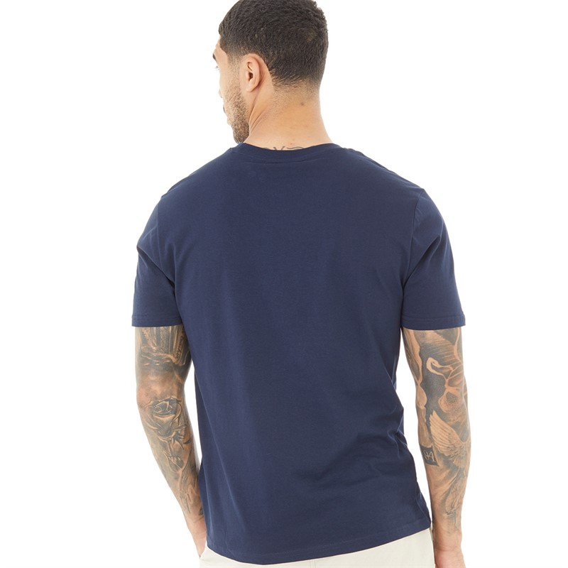 Ben Sherman Mens 45 Record Target T-Shirt Dark Navy