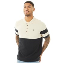 Ben Sherman Mens Colour Block Polo Black