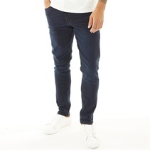 Ben Sherman Mens Straight Fit Jeans Dark Blue Stonewash