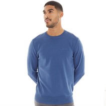 Ben Sherman Mens Crew Neck Jumper Riviera Blue