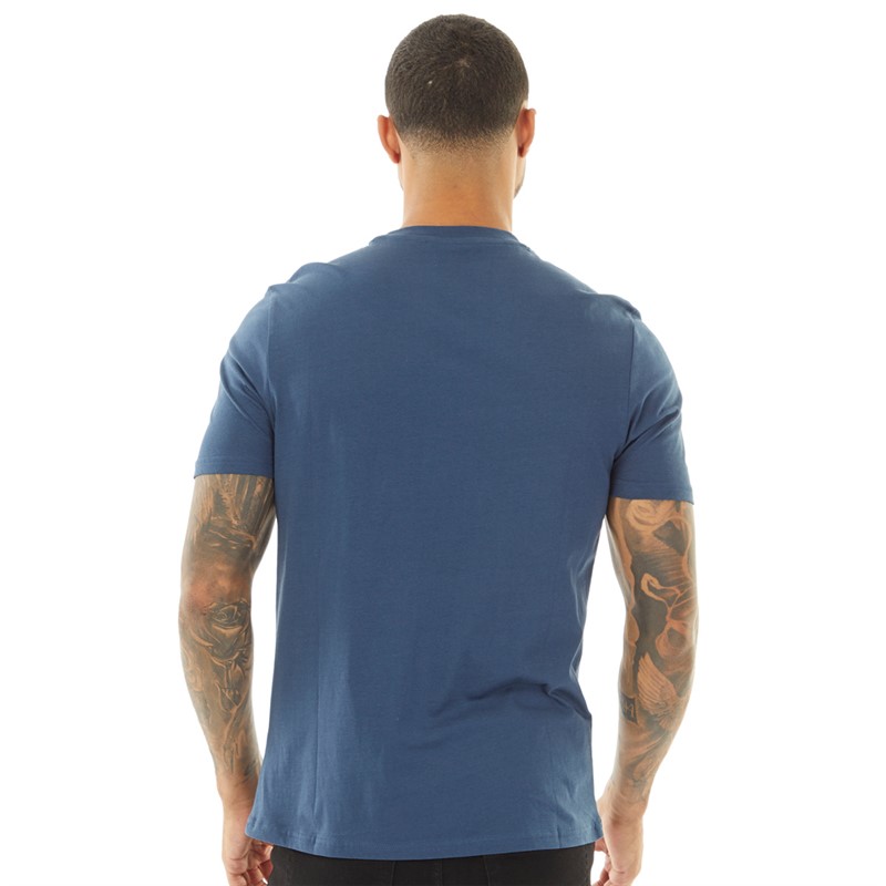 Ben Sherman Mens Record Shop T-Shirt Indigo