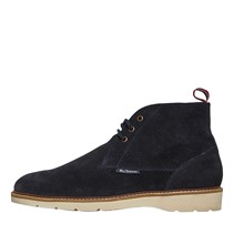 Ben Sherman Mens Hampton Chukka Boots Navy Suede