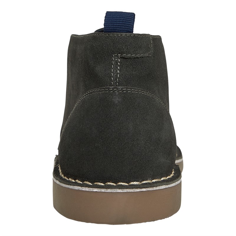 Ben Sherman Mens Hemmings Suede Desert Boots Grey Suede