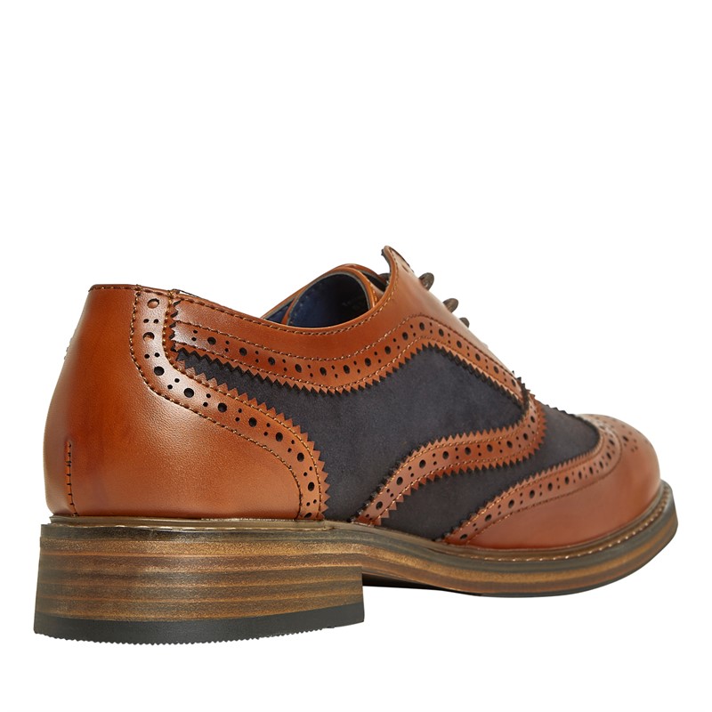 Ben Sherman Herresko Terrence Oxford Brogue Tan Burnish/Navy