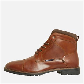 Ben Sherman Herren Prince Zehenkappen Stiefel Braun