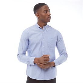 Ben Sherman Heren Oxford Lange Mouwen Overhemd Blauw Chambray ben sherman kopen in de aanbieding Ben Sherman Heren Oxford Lange Mouwen Overhemd Blauw Chambray ben sherman kopen in de aanbieding