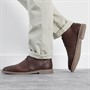 Ben Sherman Mens Hemmings Leather Desert Boots Brown Leather