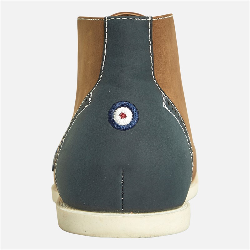 Ben Sherman Mens Sargasso Chukka Boots Tan/Navy