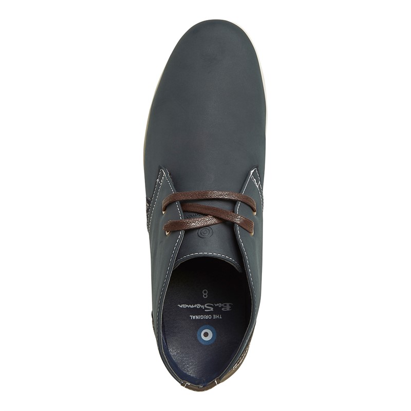 Ben Sherman Mens Sargasso Chukka Boots Navy/Brown