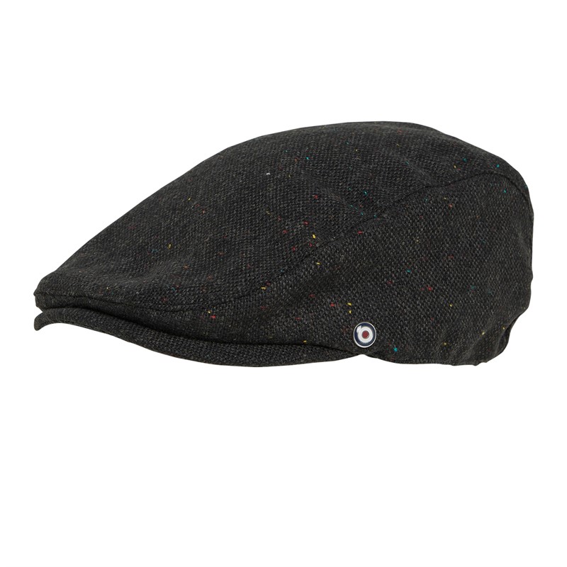 Ben Sherman Mens Flat Cap Grey Speck