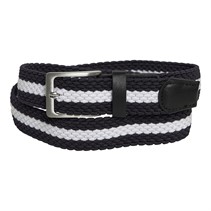 Ben Sherman Mens Herne Webbing Belt Navy/Cream