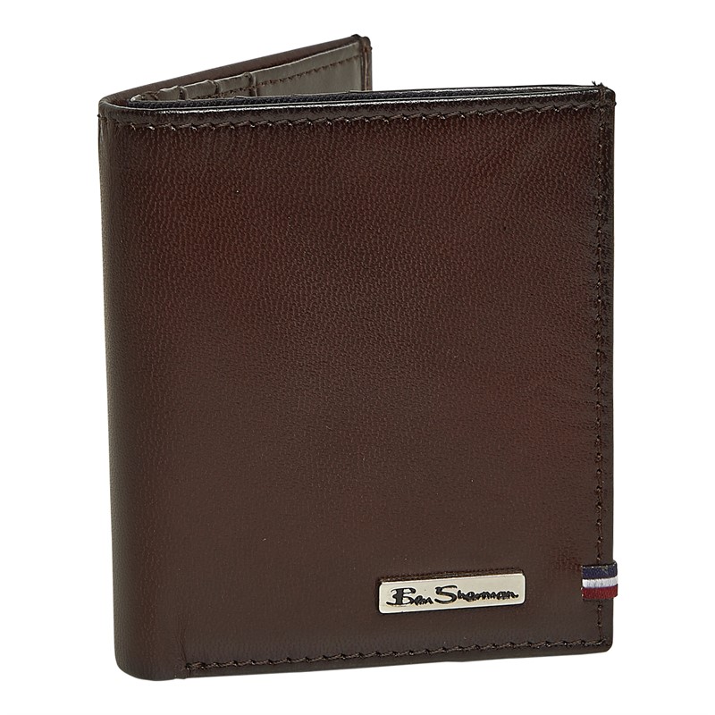 Ben Sherman Mens Classic Micro Wallet Brown