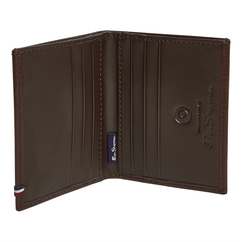 Ben Sherman Mens Classic Micro Wallet Brown