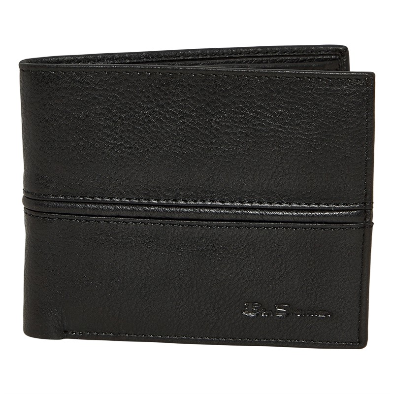 Ben Sherman Mens Freeman Bill Fold Wallet Black