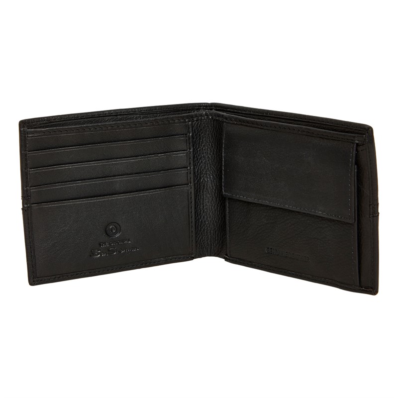 Ben Sherman Mens Freeman Bill Fold Wallet Black