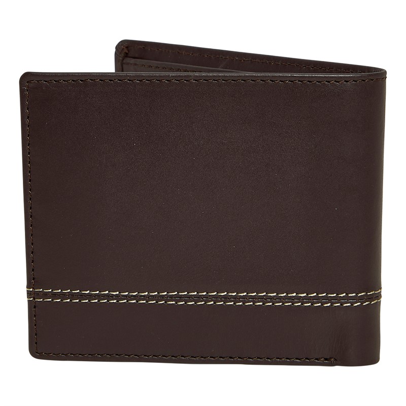 Ben Sherman Mens Jones Leather Wallet Brown