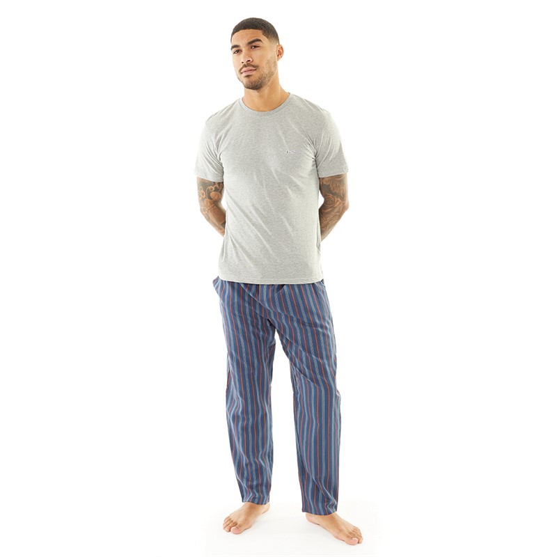 Ben Sherman Mens Loungewear Set Grey Otto