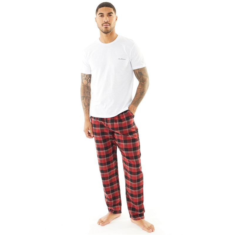 Ben Sherman Mens Loungewear Set White Otto