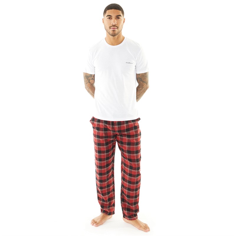 Ben Sherman Mens Loungewear Set White Otto