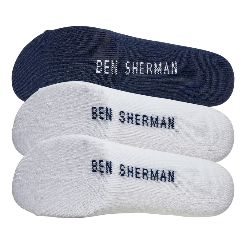 Ben Sherman Mens Six Pack Underwear And Six Pack Socks Gift Set White/Black/Navy