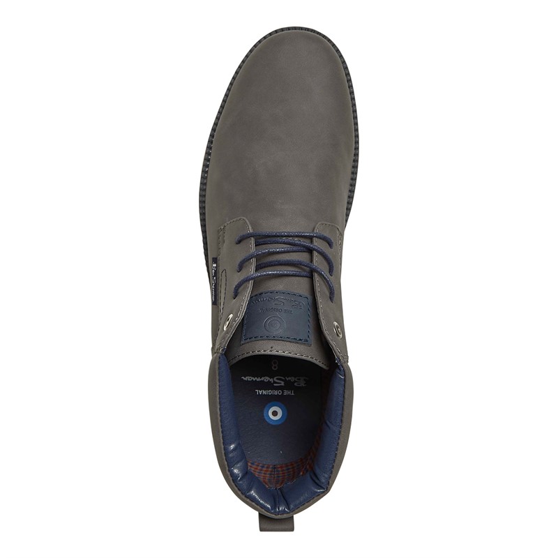 Ben Sherman Mens Domingo Chukka Boots Grey/Navy