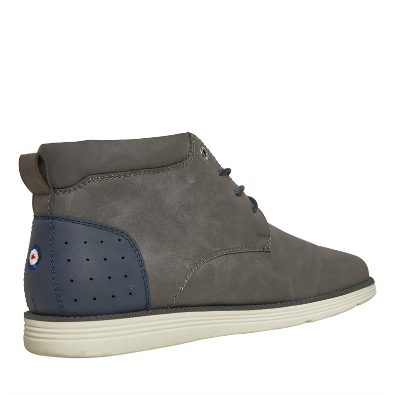 Ben Sherman Mens Domingo Chukka Boots Grey/Navy