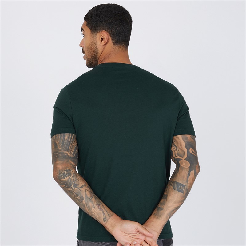 Ben Sherman Mens Chest Target Three Pack T-Shirts Dark Navy/Black/Dark Green