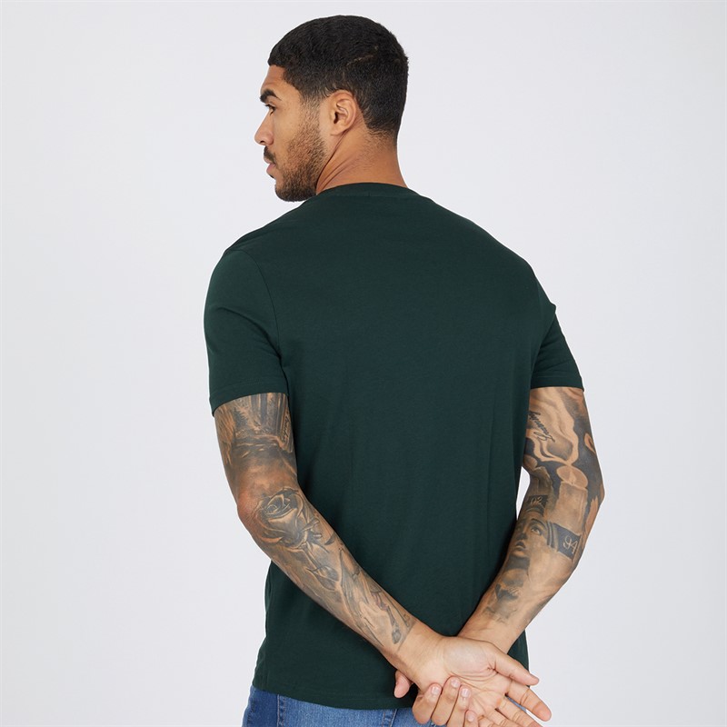 Ben Sherman Mens Three Pack T-Shirts Dark Navy/Dark Green/White