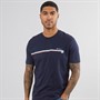 Ben Sherman T-Shirt mit Streifen Herren Dunkelblau