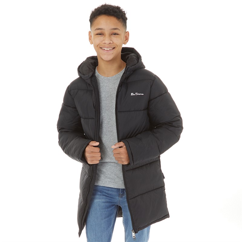 Ben Sherman Boys Puffer Jacket Black