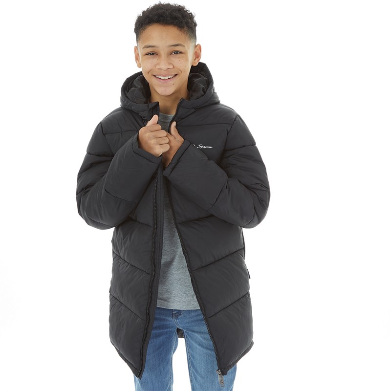 Ben Sherman Boys Puffer Jacket Black