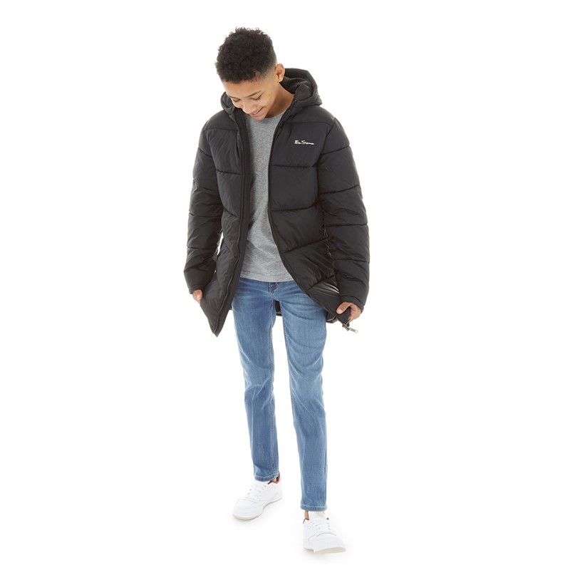 Ben Sherman Boys Puffer Jacket Black