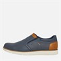 Ben Sherman Mens Havana Slip On Shoes Navy/Tan