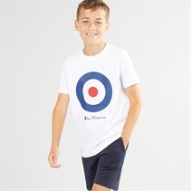 Ben Sherman Boys Graphic T-Shirt And Shorts Co-Ord Set White