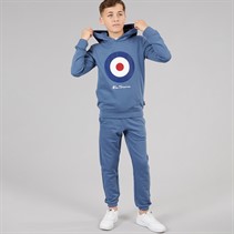 Ben Sherman Boys Graphic Hoodie And Joggers Tracksuit Set Blue Horizon