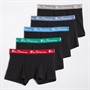 Ben Sherman Boys Ben Sherman Five Pack Trunks Black