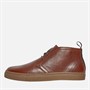 Ben Sherman Mens Parka Chukka Boots Brown Milled Lea