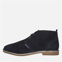 Ben Sherman Mens Hemmings Desert Boots Navy Suede