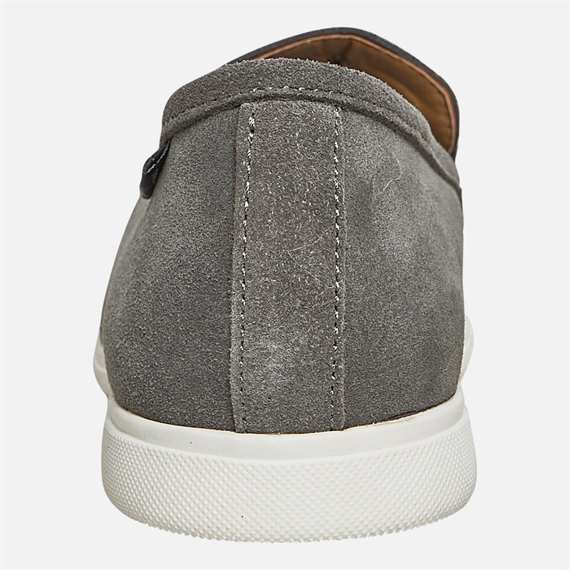 Ben Sherman Mens Amarillo Loafers Grey Suede