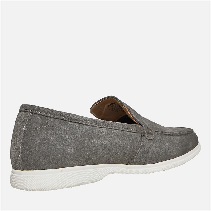 Ben Sherman Mens Amarillo Loafers Grey Suede